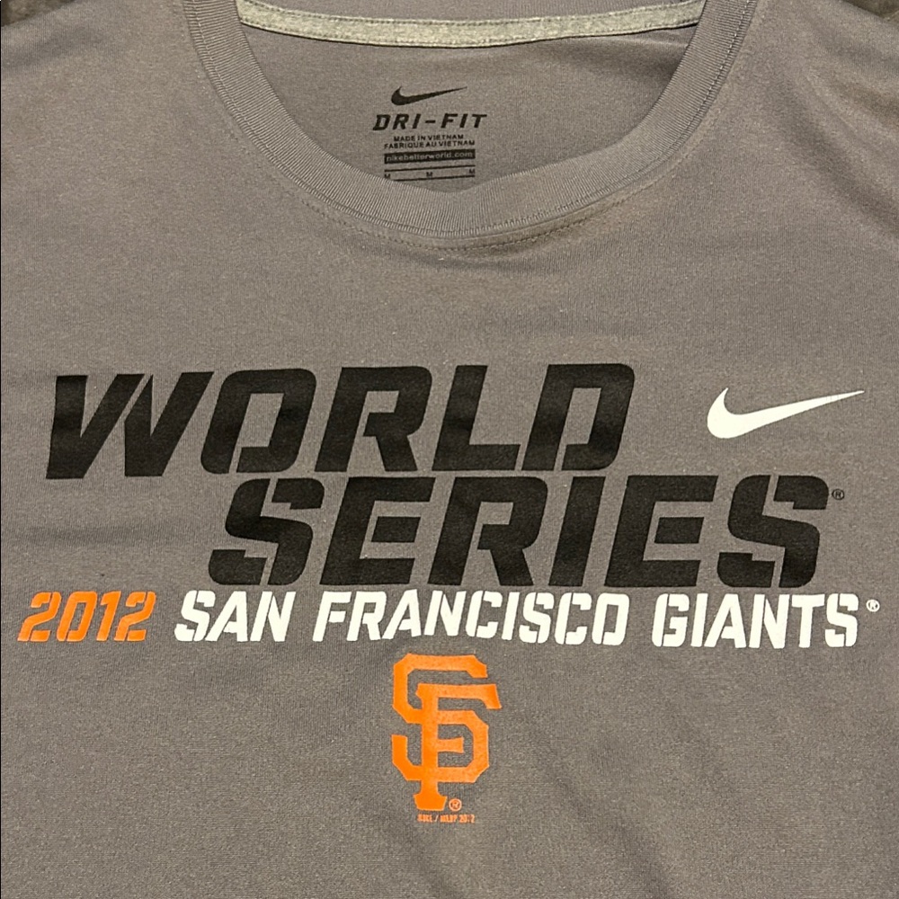 Nike Gray World Series Giants Tee
